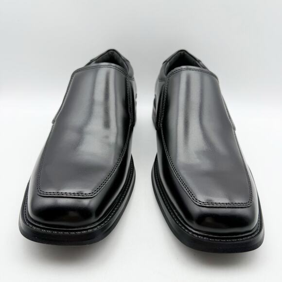 Dockers Mens Lawton Loafers US 11.5 Wide EU 45 Black Leather Slip On NIB
